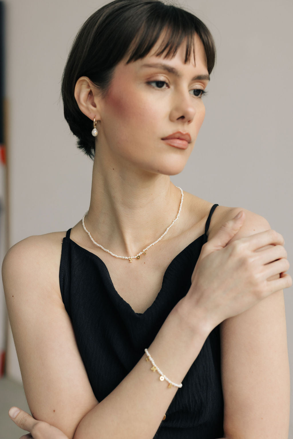 Rime initials necklace