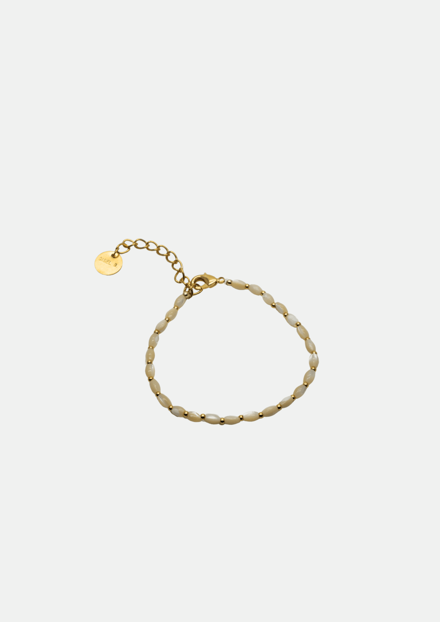 Brune-Armband aus Perlmuttperlen