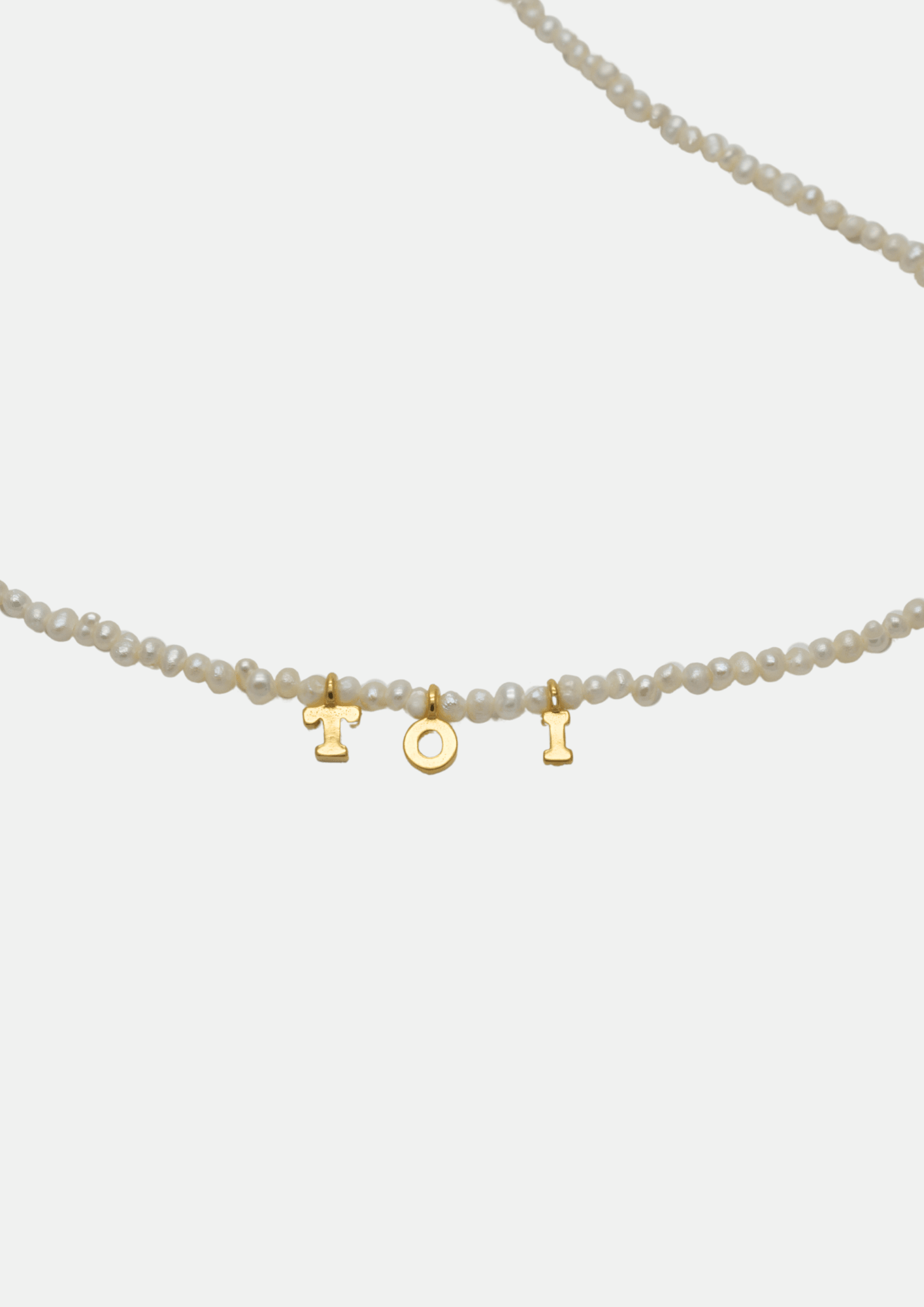 Rime initials necklace