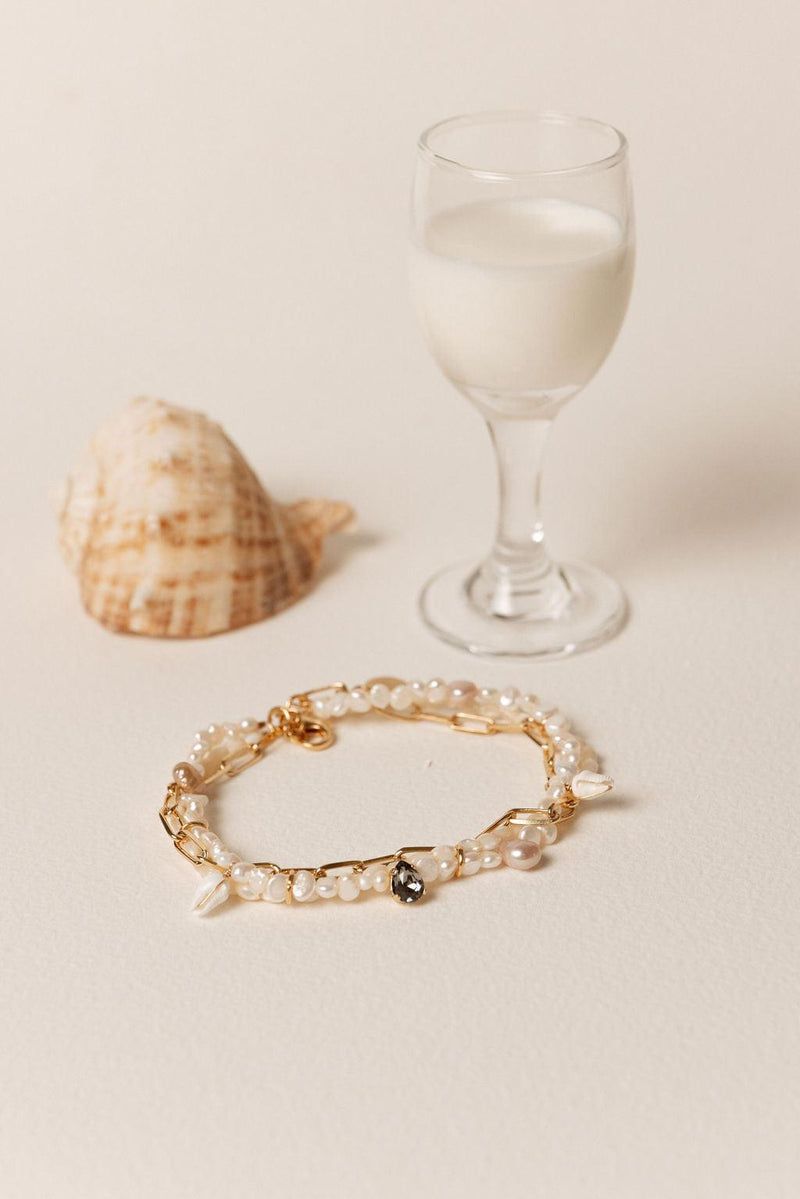 Sia multi-row ankle bracelet