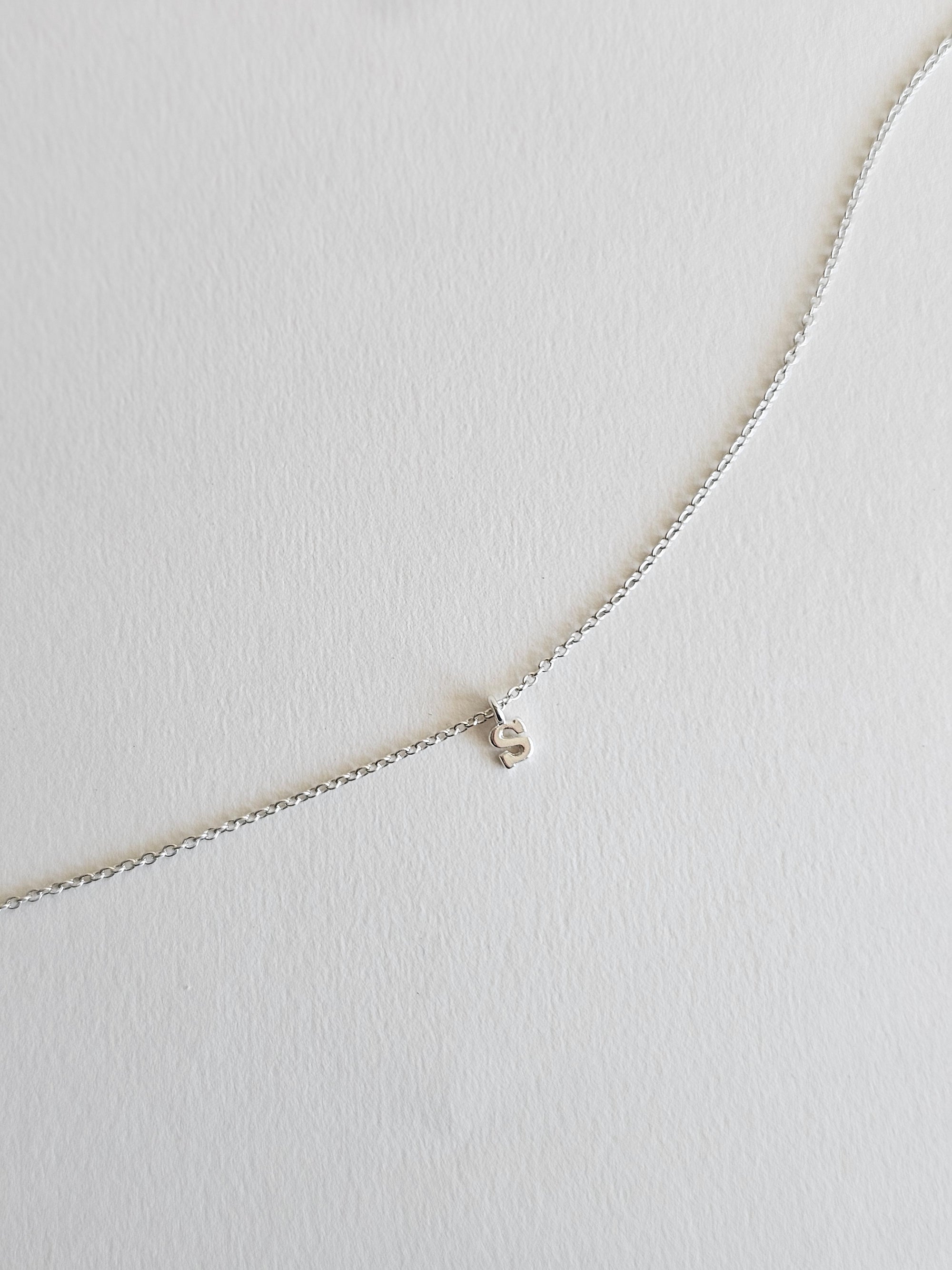 Silver Love Letter Necklace