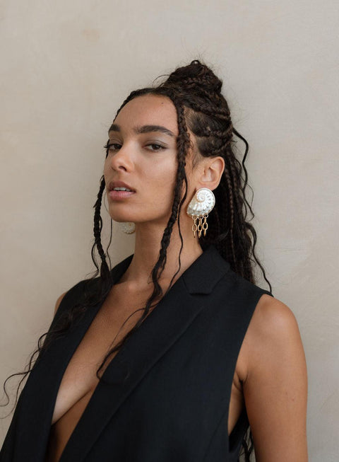 Boucles d'oreilles asymétrique Harper