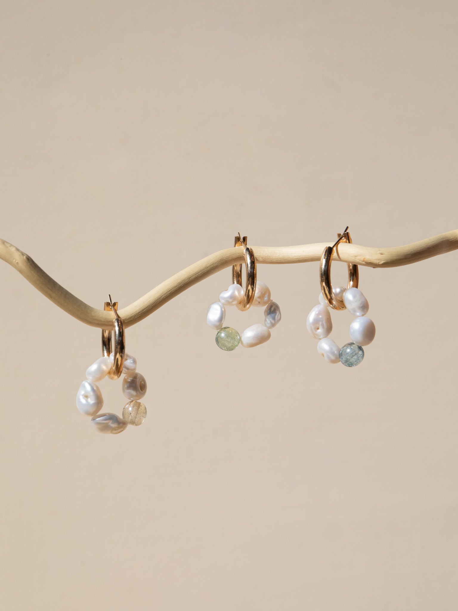 Bloom hoop earrings - several colors