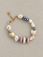 Bracelet perles et pierres semi précieuses