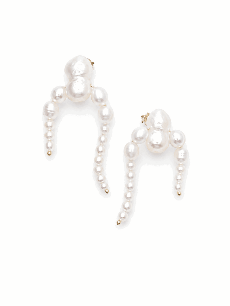 Boucles Jess pendantes en perles baroques