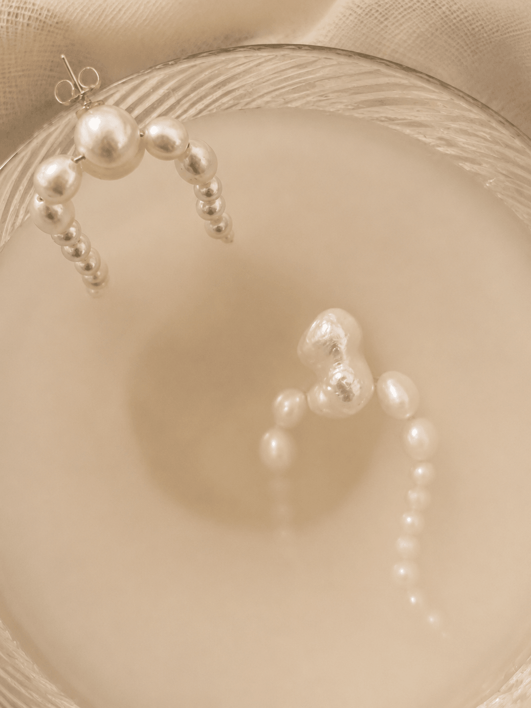 Jess Dangle Earrings with Baroque Pearls