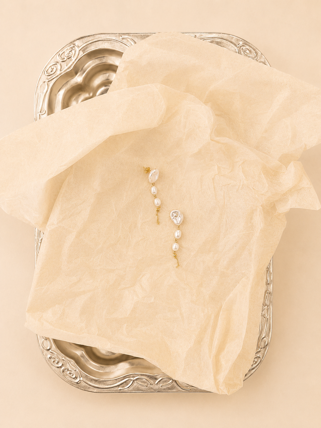 Boucles pendantes Yuna en perles