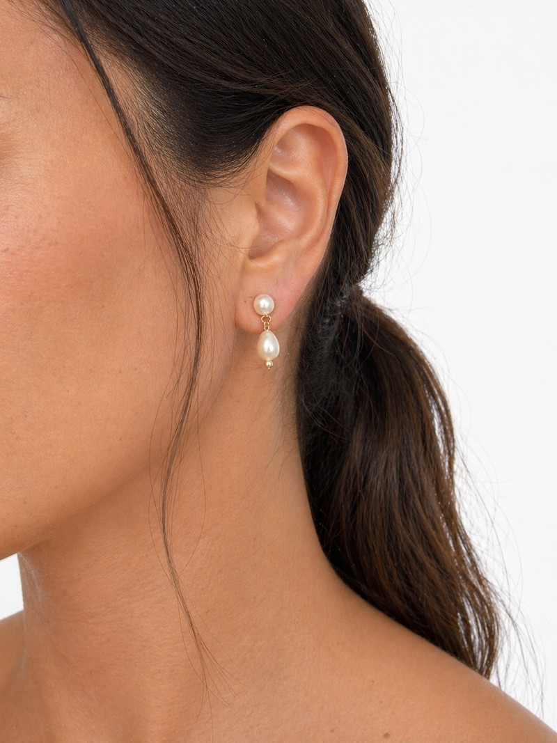 Boucles d'oreilles en perles pour la fete des meres. 