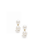 boucles d'oreilles femme en perle de culture baroque
