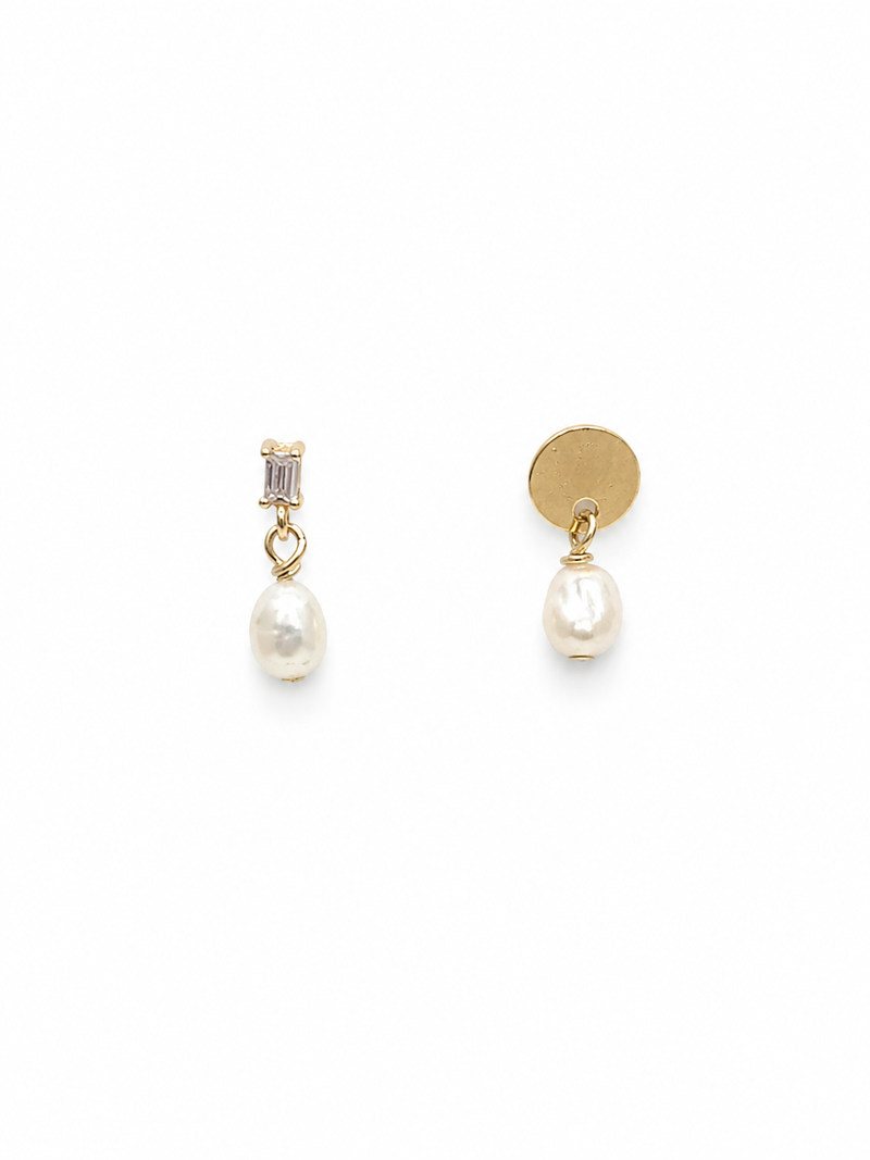 Annie asymmetrical mini hoops