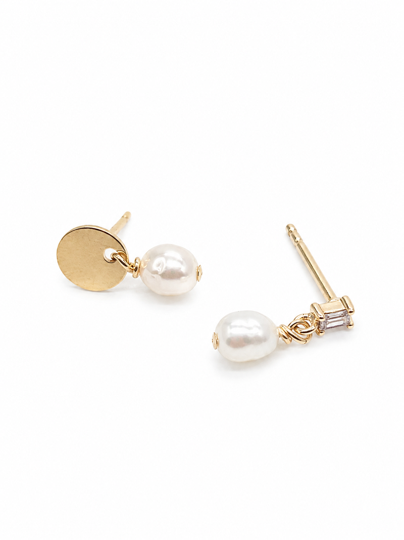 Annie asymmetrical mini hoops