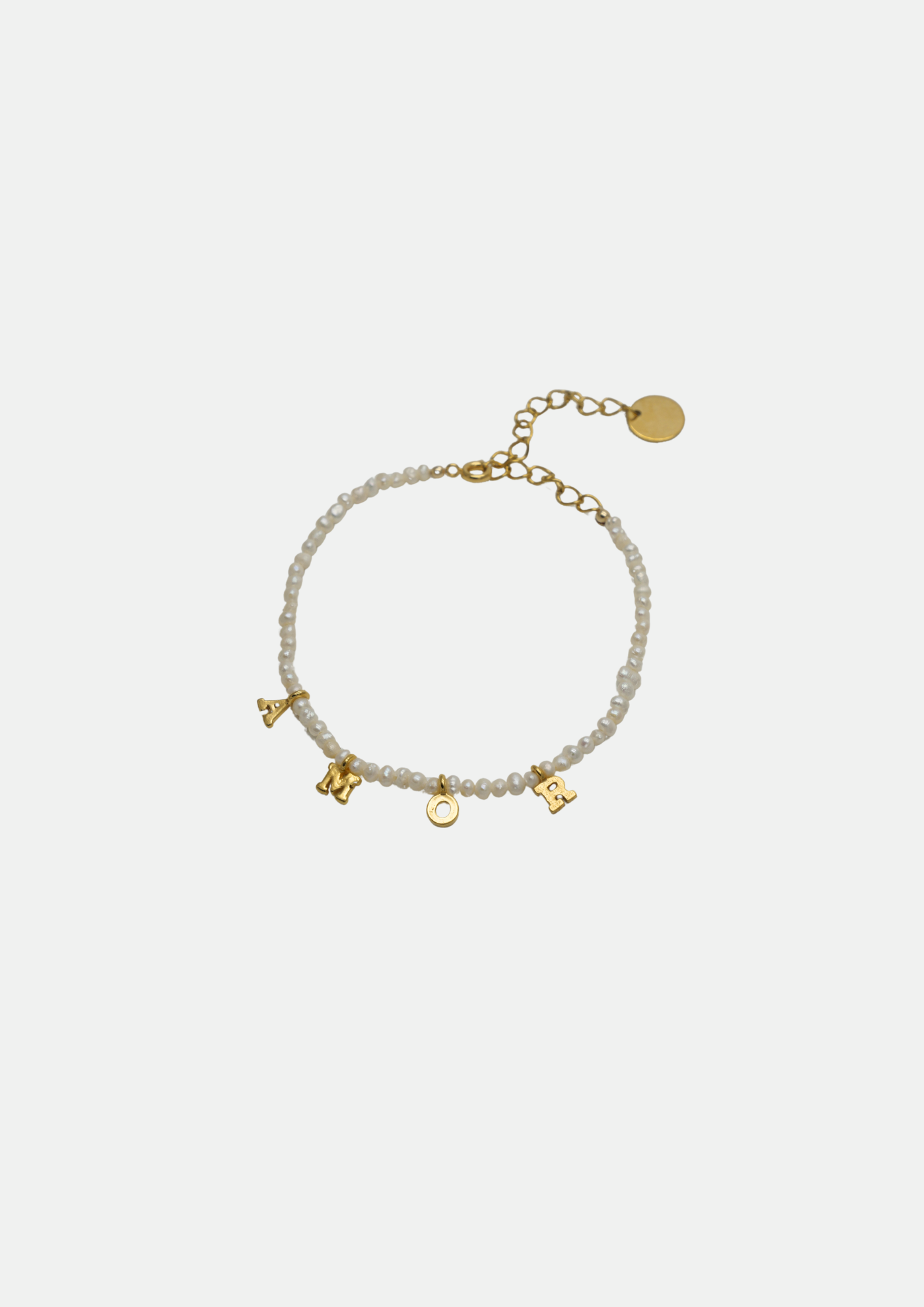 Rime initials bracelet