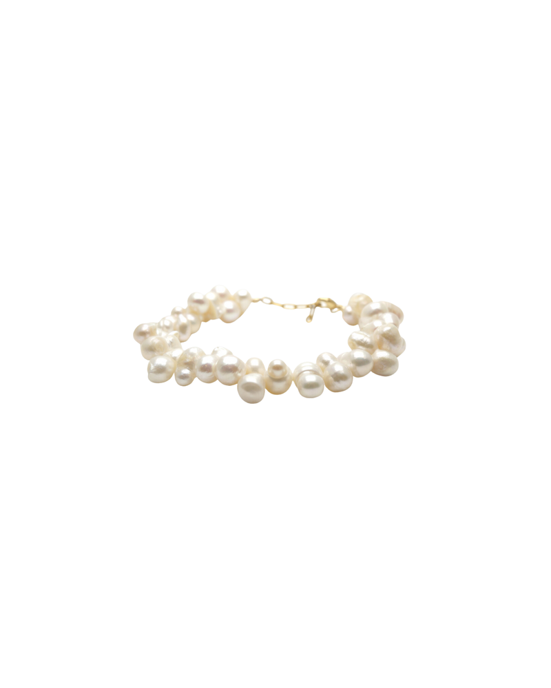 Bracelet en perles de culture baroques par la maison GISEL B. fabriqué à la main en France