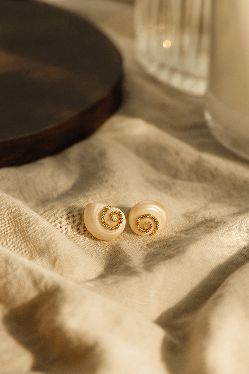 Boucles coquillage Céleste