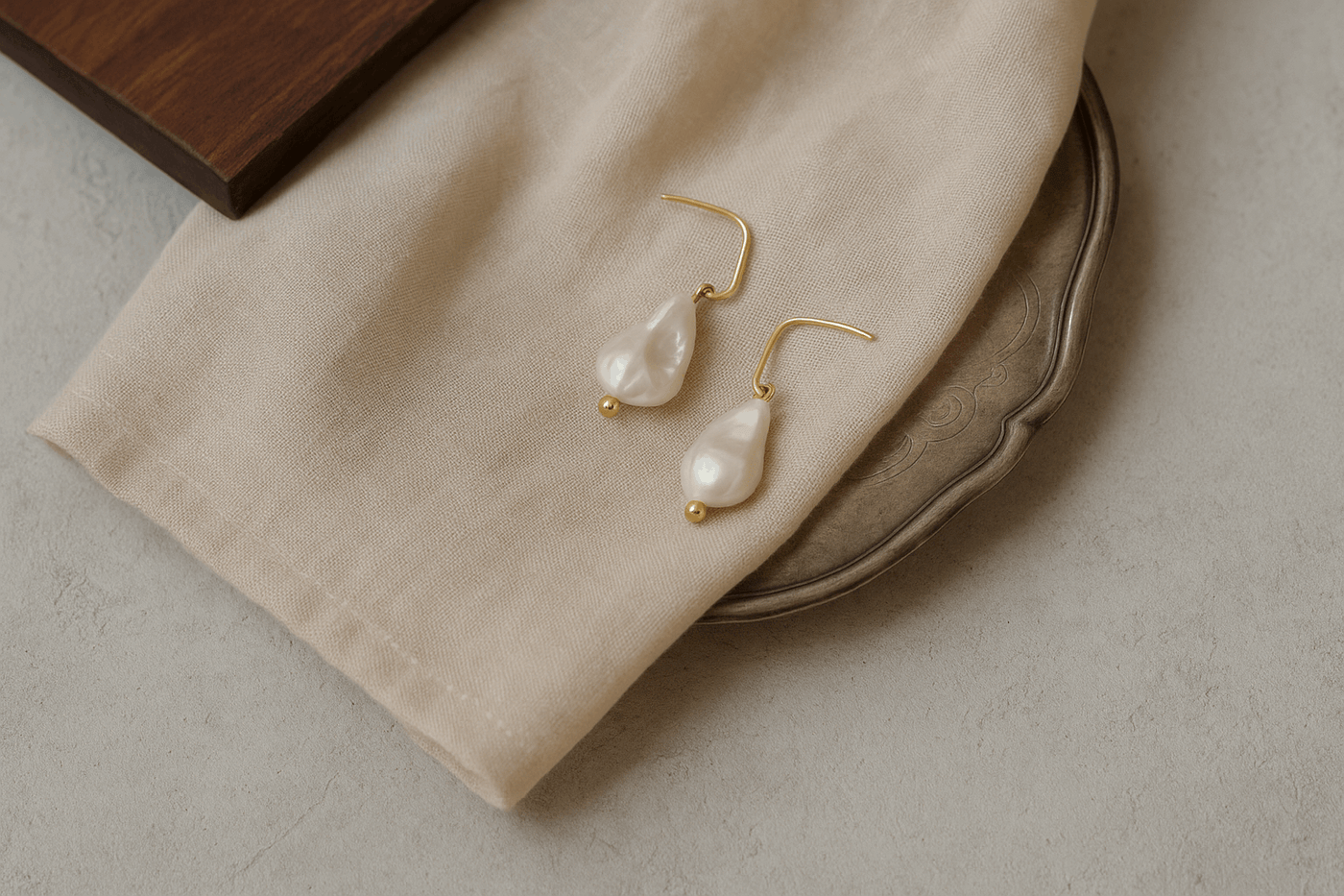 Boucles Léane en perles