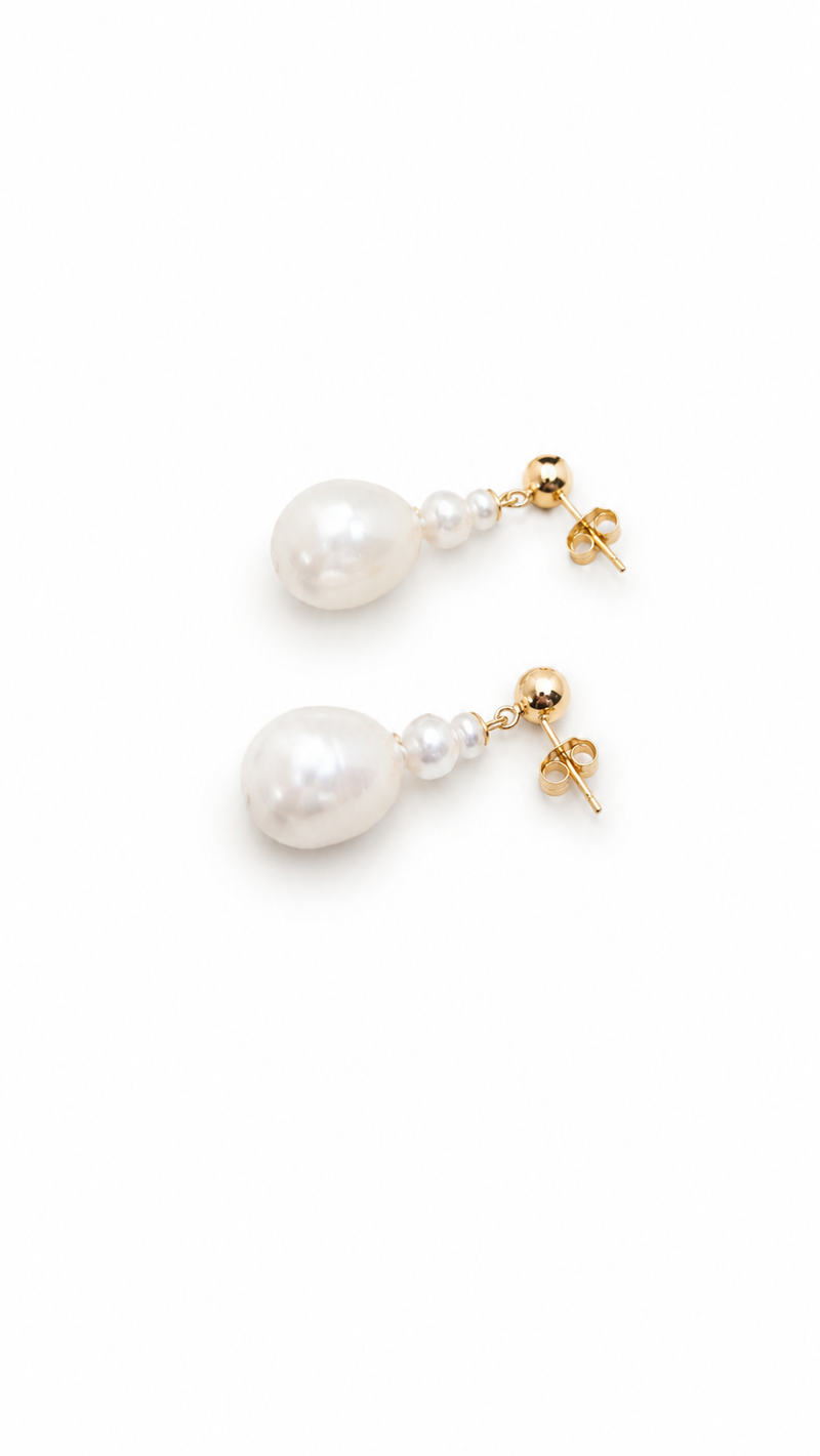 Boucles d'oreilles Love en perles