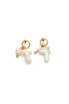 Boucles d'oreille Avril croix