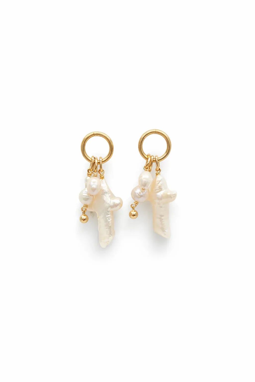 Boucles d'oreille Avril croix