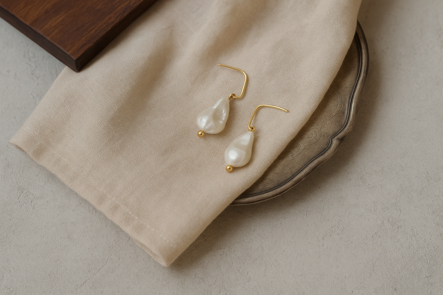 Boucles Léane en perles