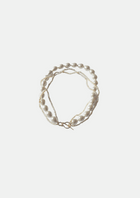 Collier multi rangs en perles de culture et perles de nacre plaqué or 24 carats 3 microns