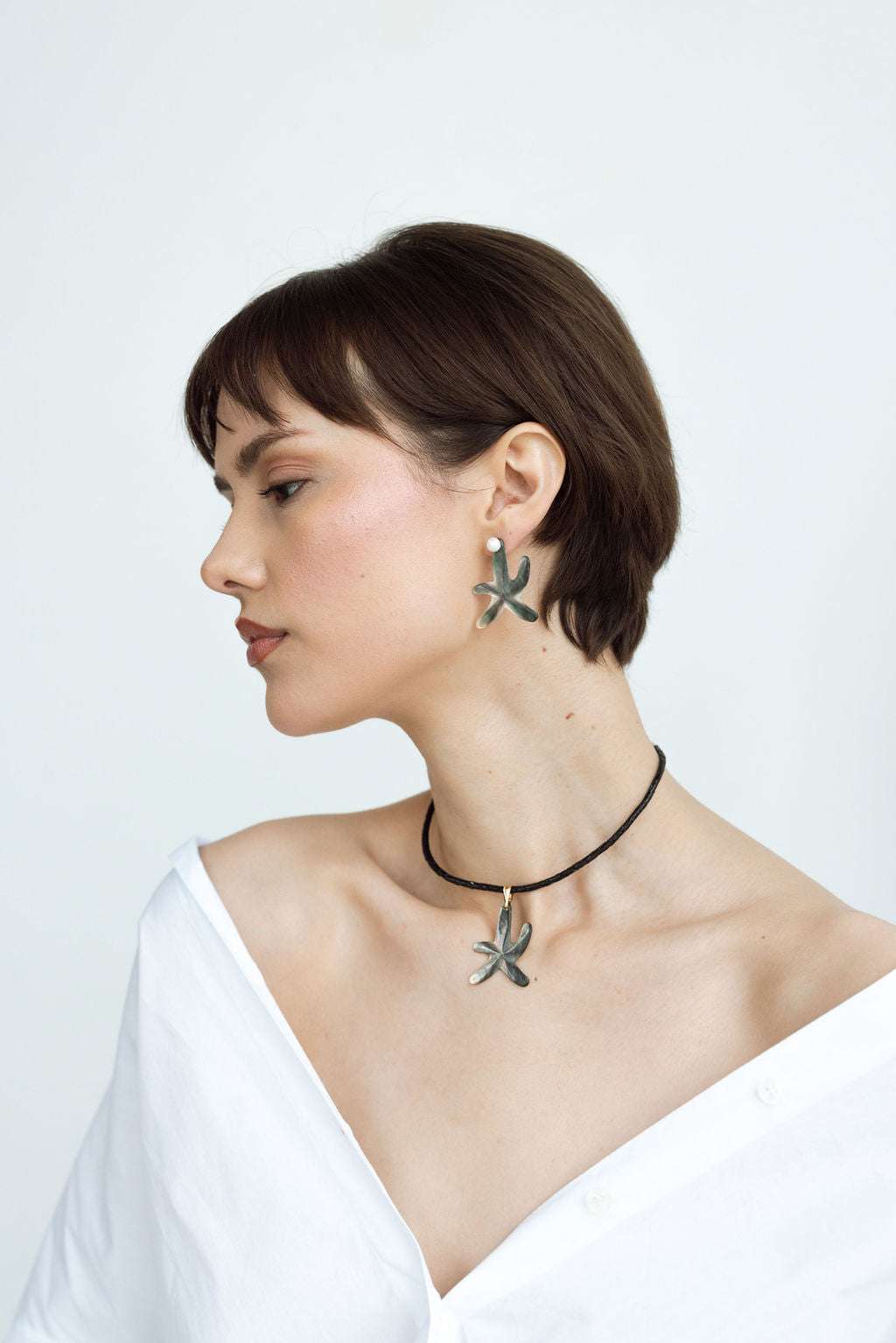 bijoux étoile de mer et plaqué or