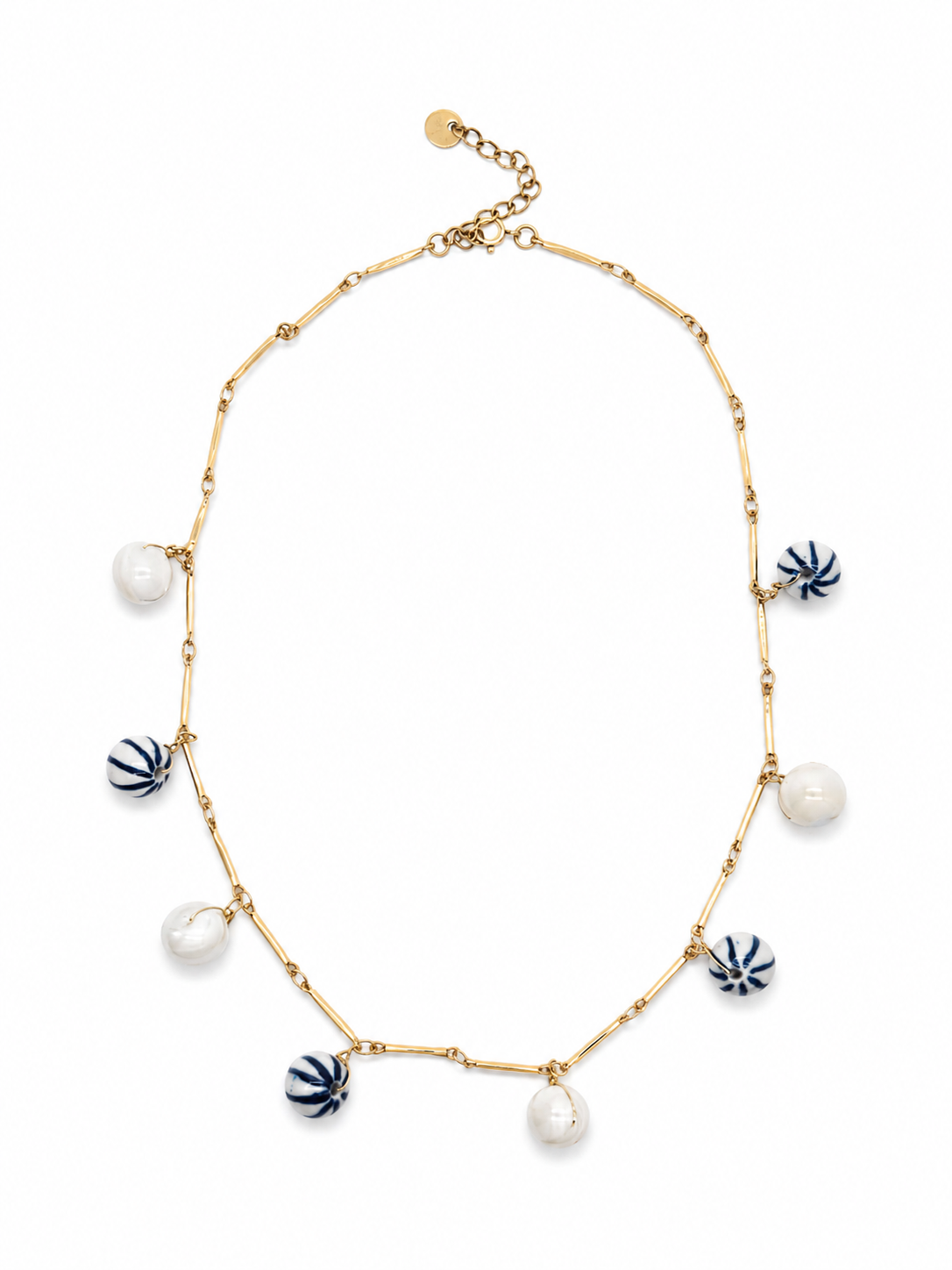 Vick blue beaded choker