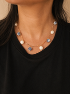 Vick blue beaded choker