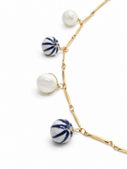 Vick blue beaded choker