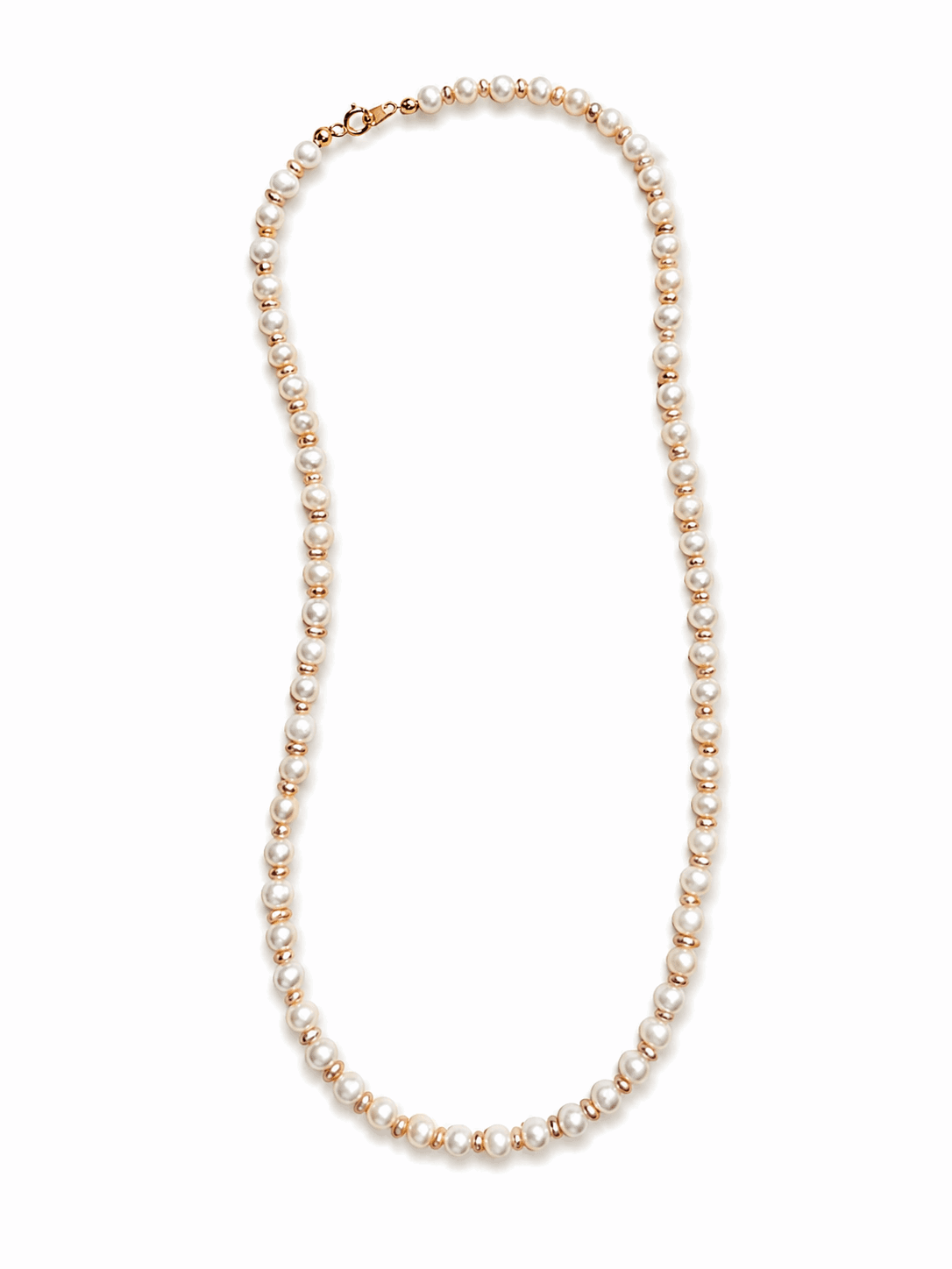 Collier en perle blanches