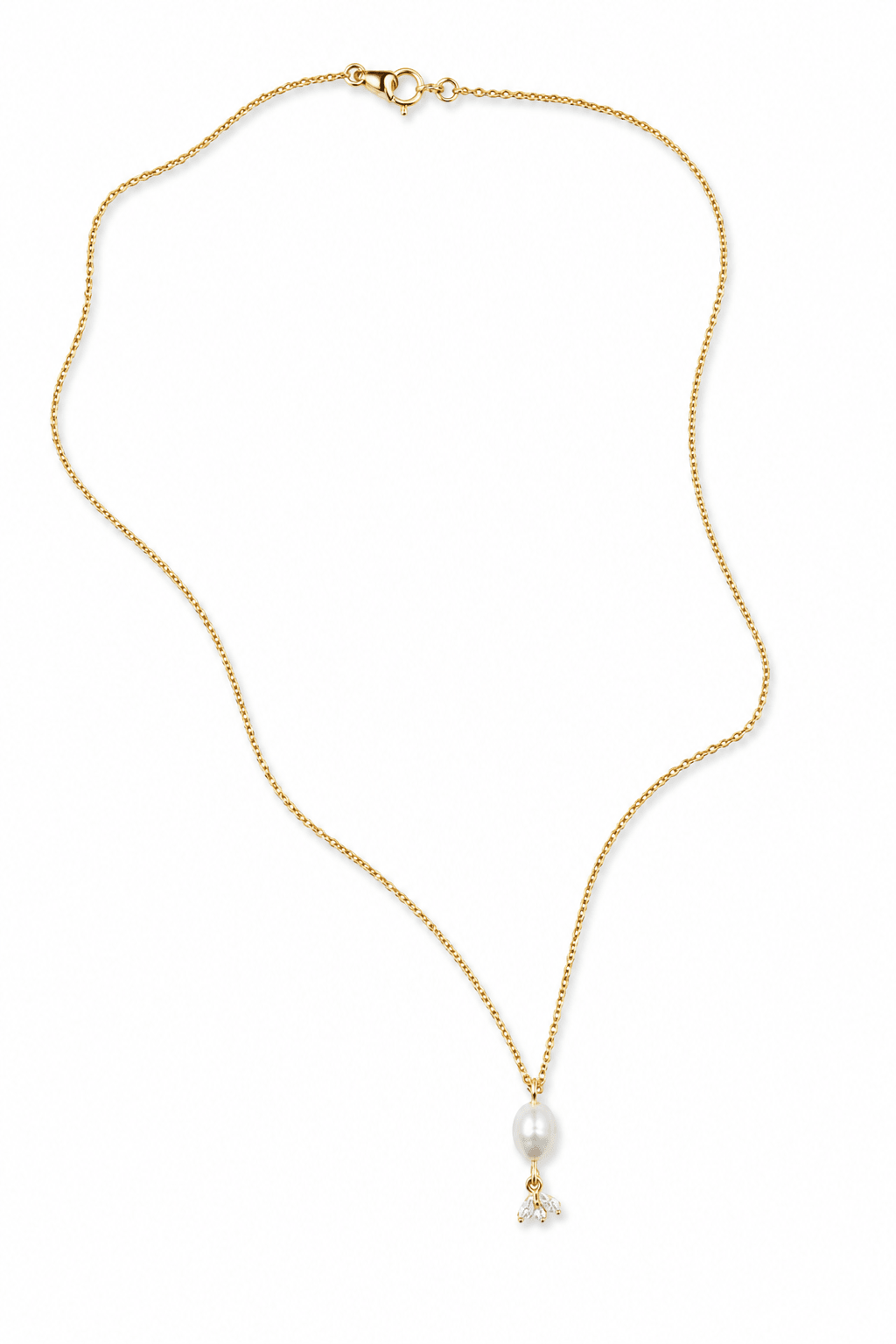 Fine necklace France with pearls and Swarovski