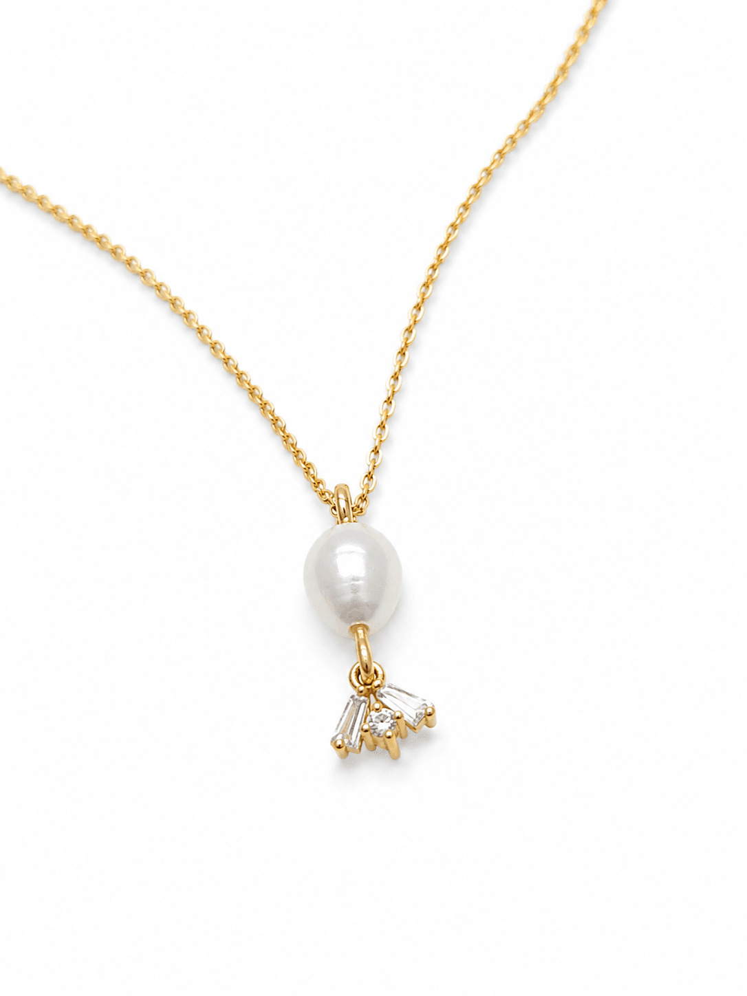 Fine necklace France with pearls and Swarovski