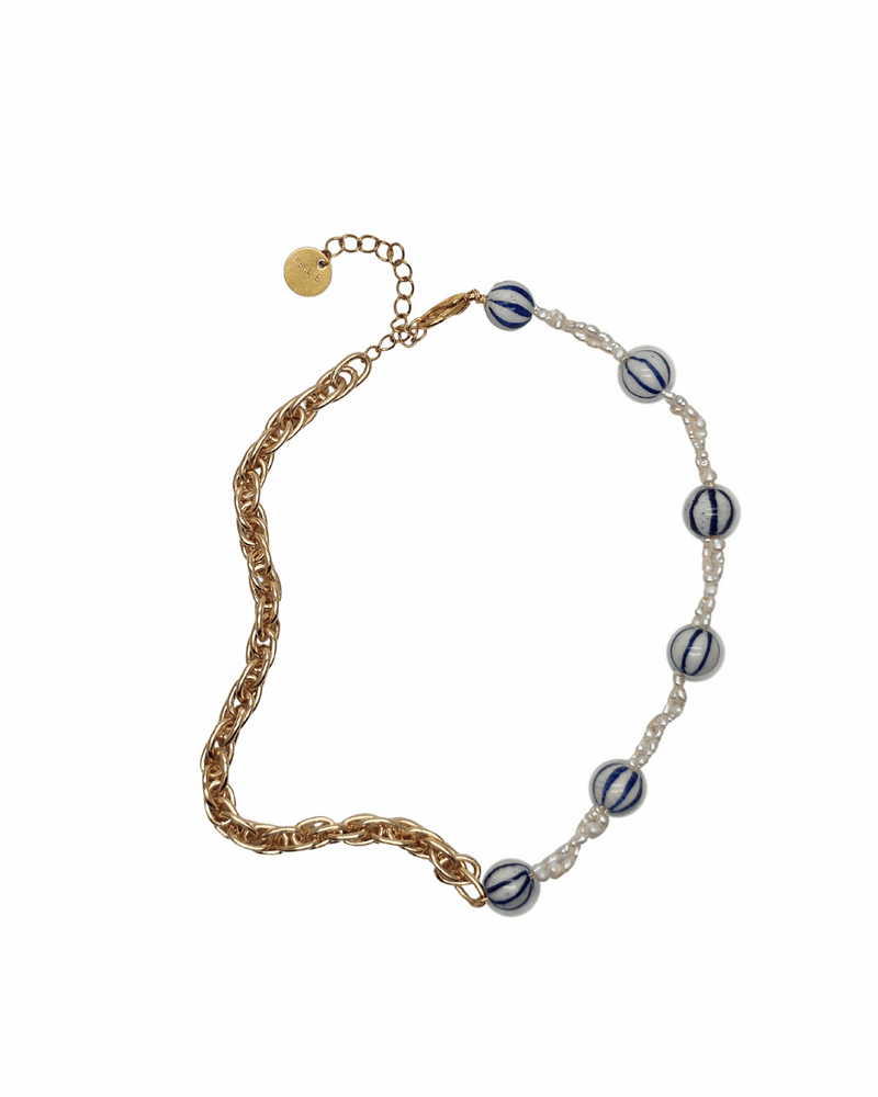 Collier bi-matière Sea