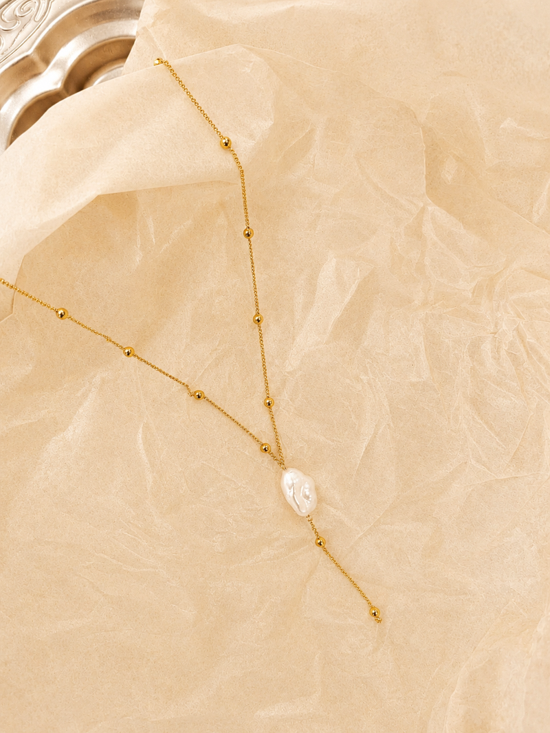 Collier Yuna chaine et perle