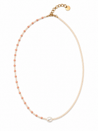 Collier en perles rose