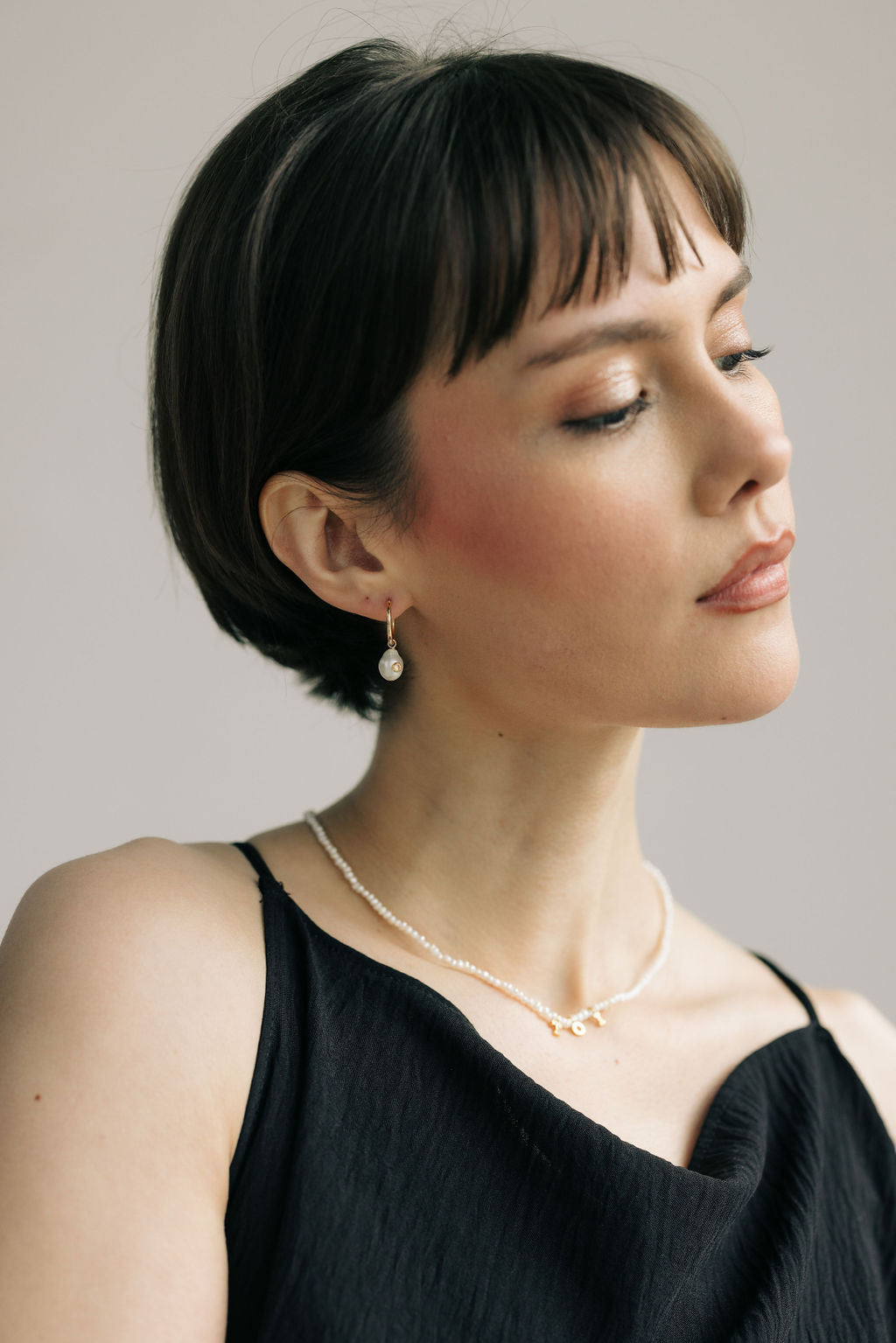 Rim Initial Necklace