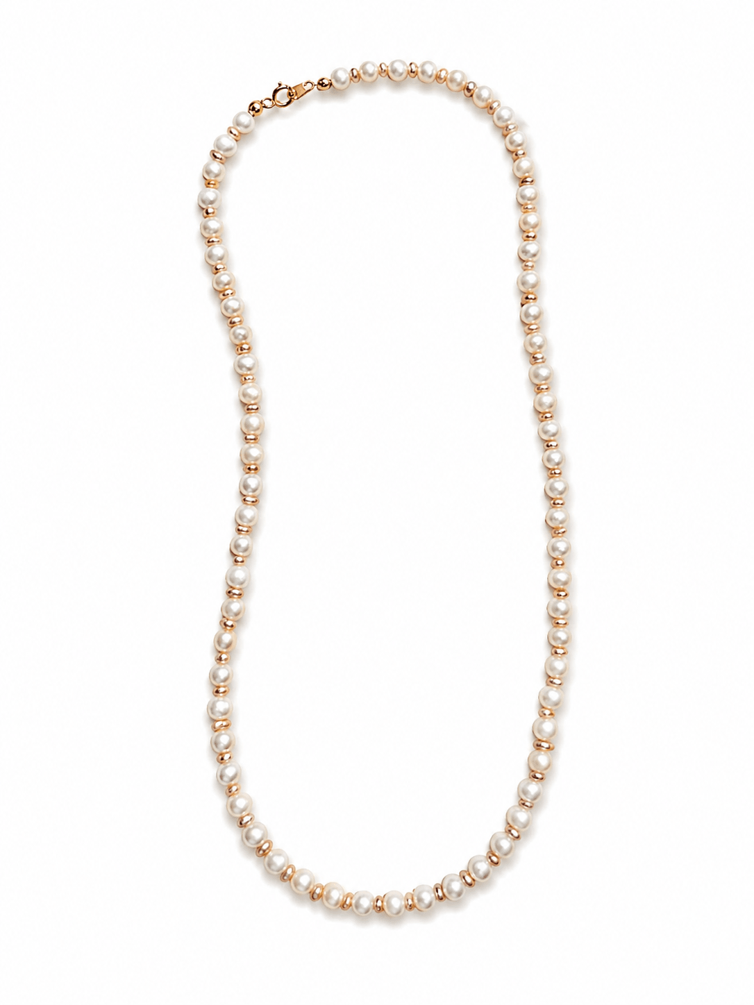 Collier en perle blanches