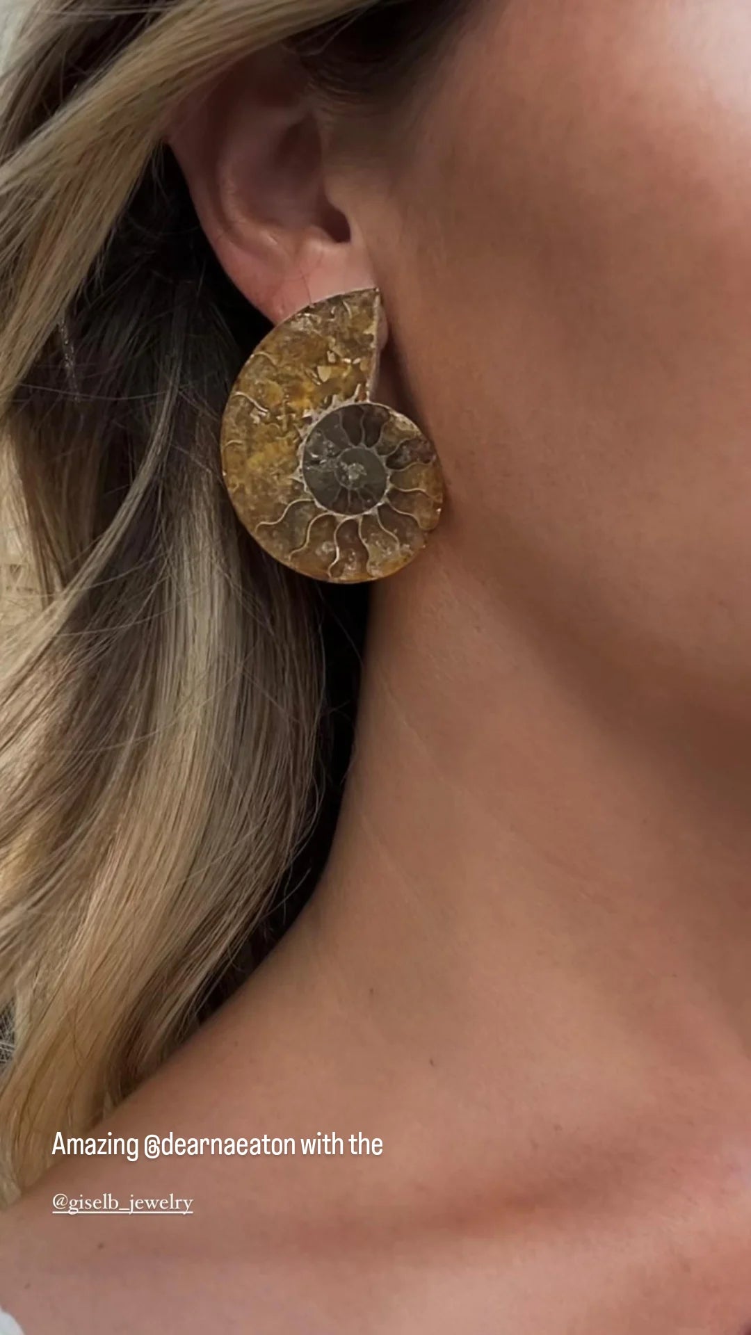 Boucles d'oreilles en forme de coquillage