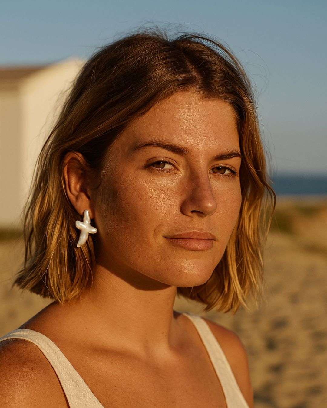 puces en forme de croix en nacre