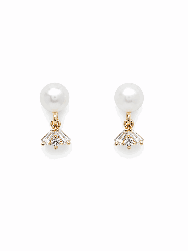Boucles d'oreille France en perles et Swarovski