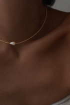 Collier fin en perle