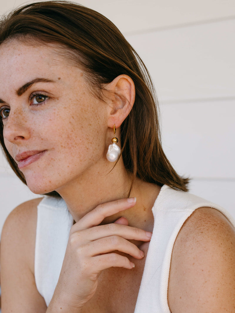 Boucles Aimée perles
