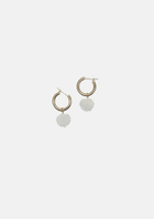 Shell hoop earrings