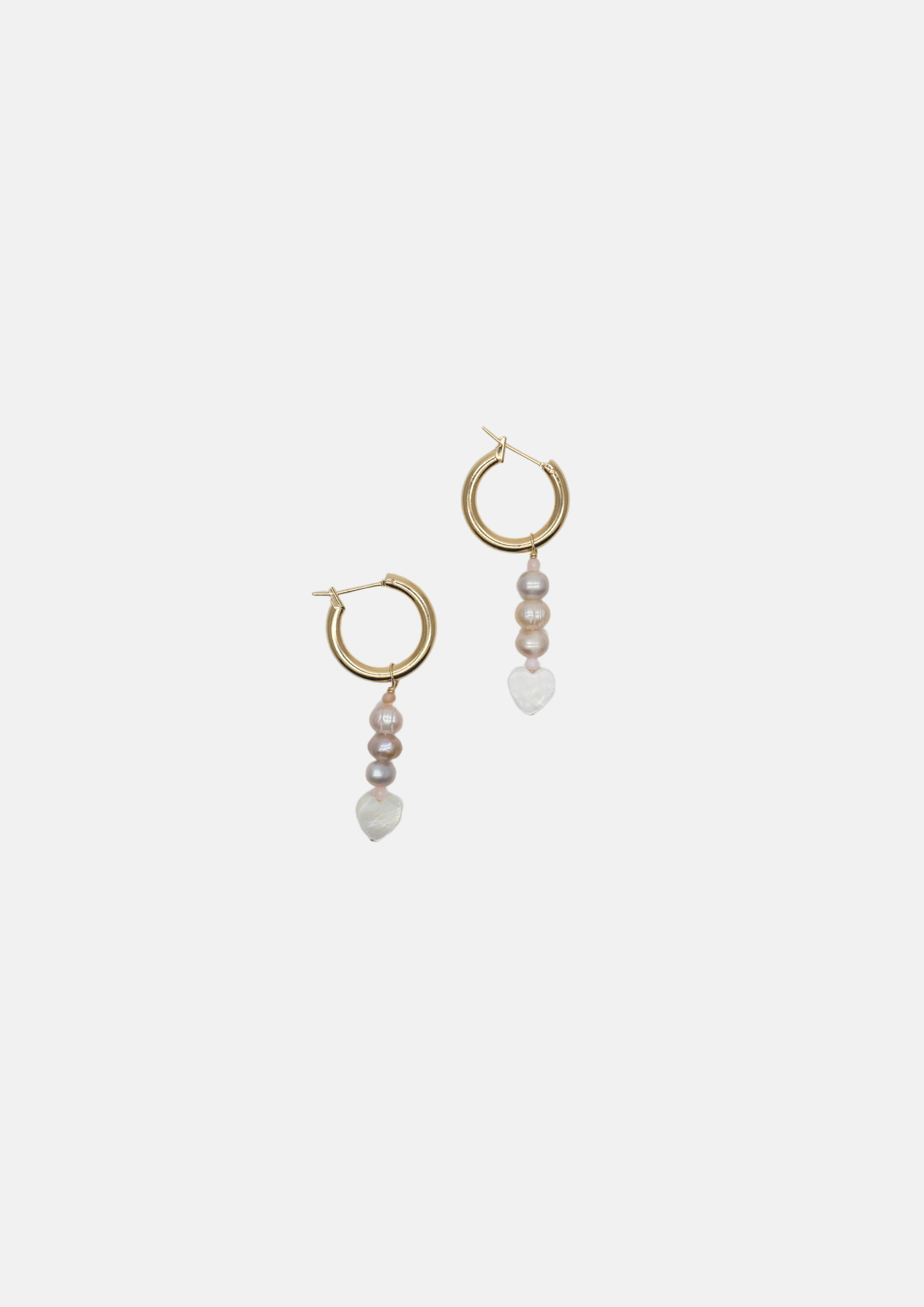 Baya heart hoop earrings