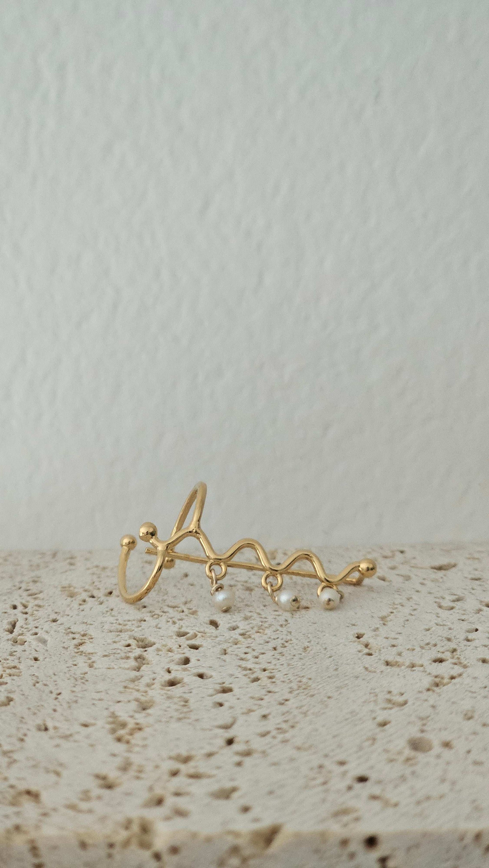 Grimpeur d'oreille en or 