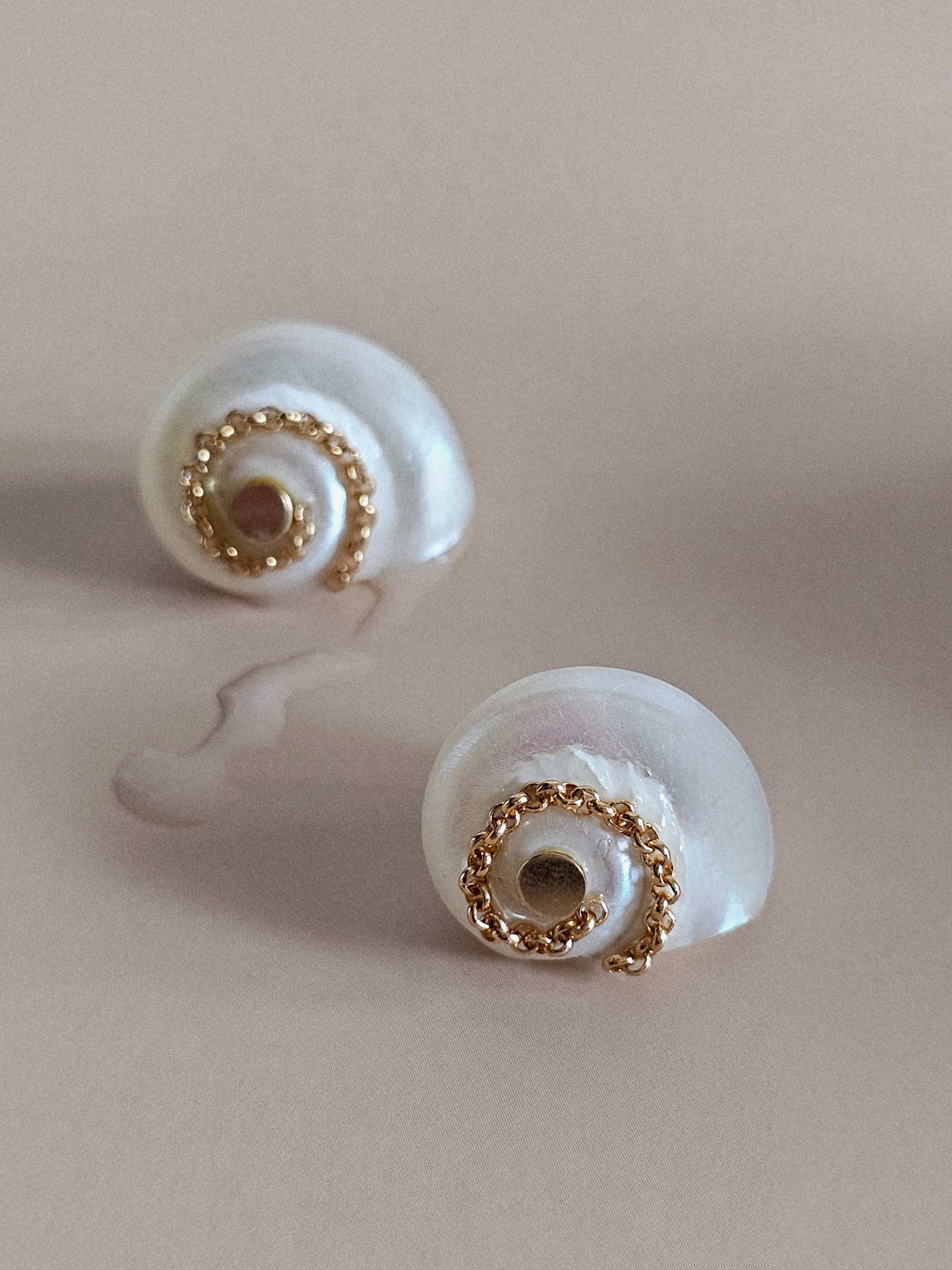 Boucles coquillage Céleste