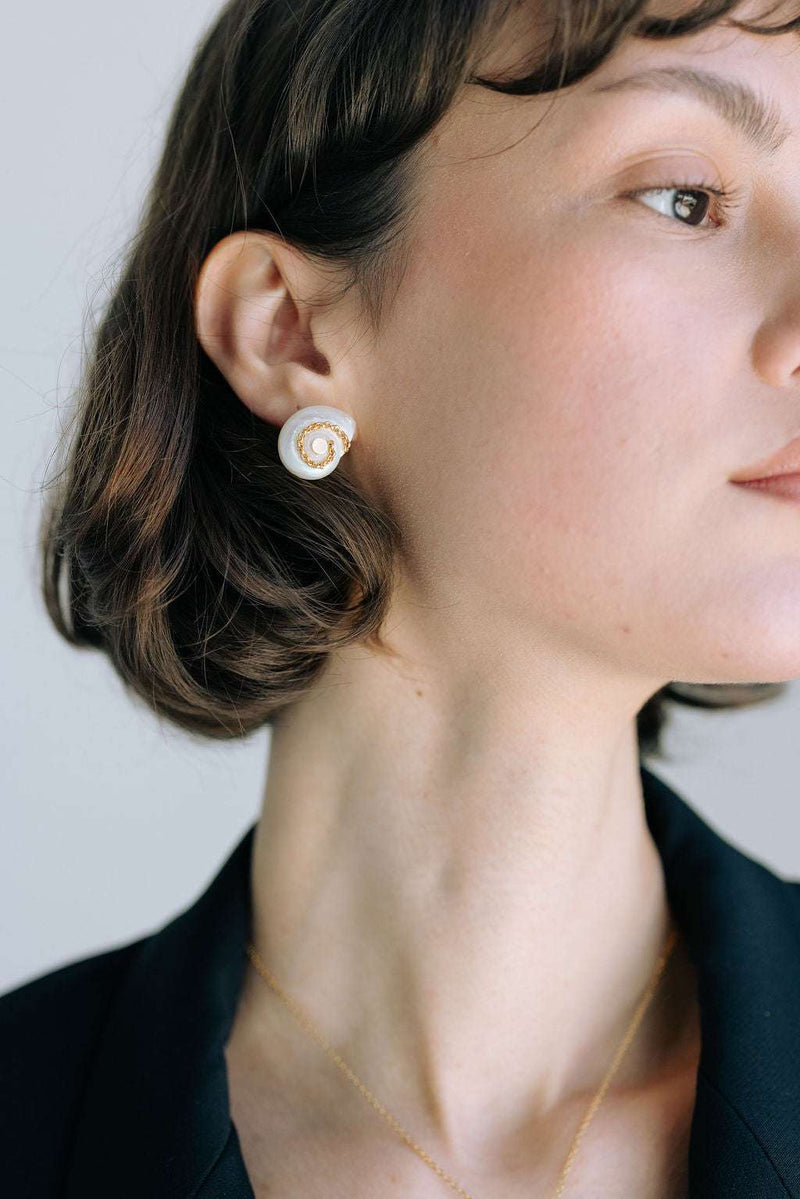 Boucles coquillage Céleste