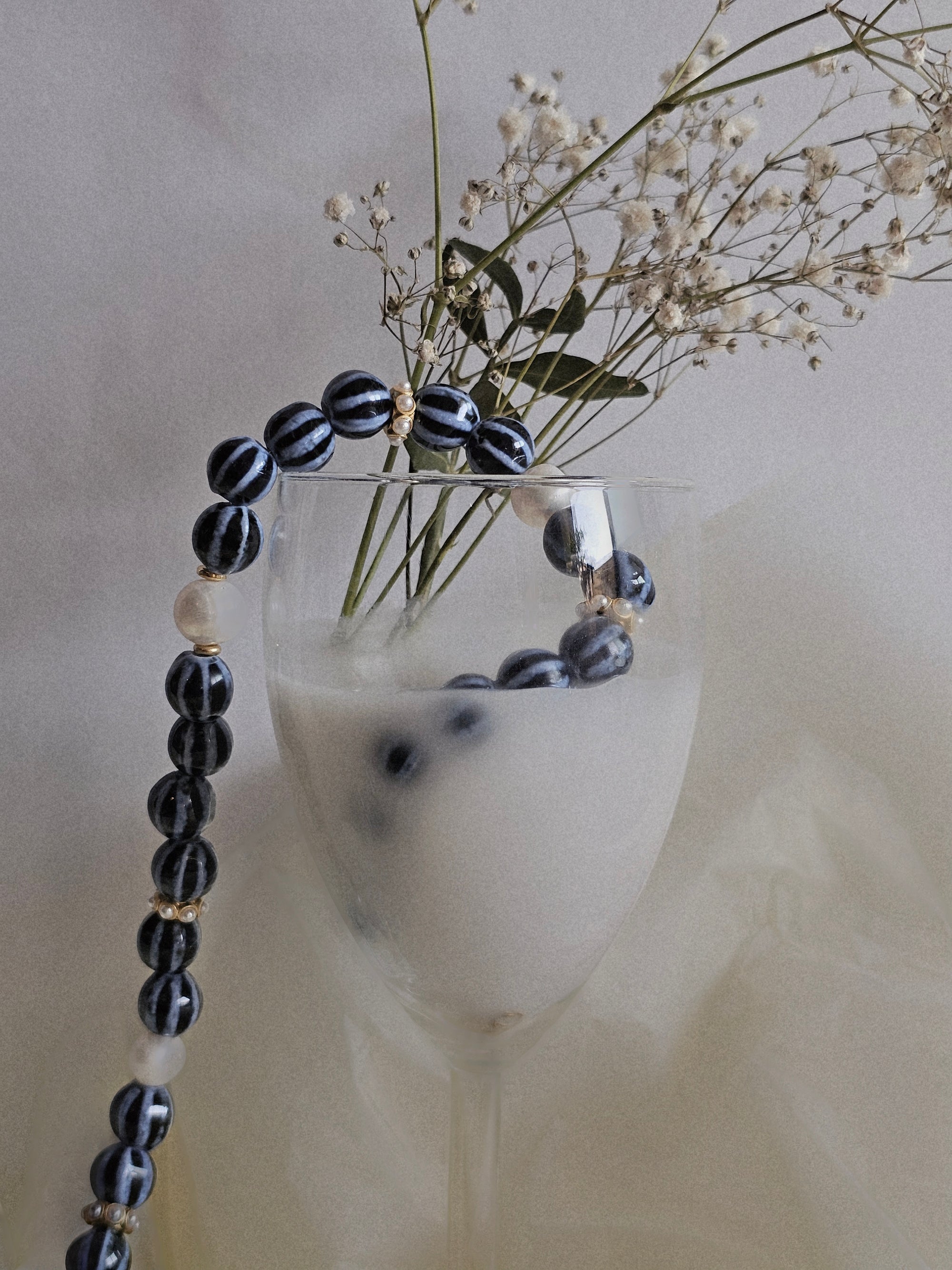 Collier Mary bleu