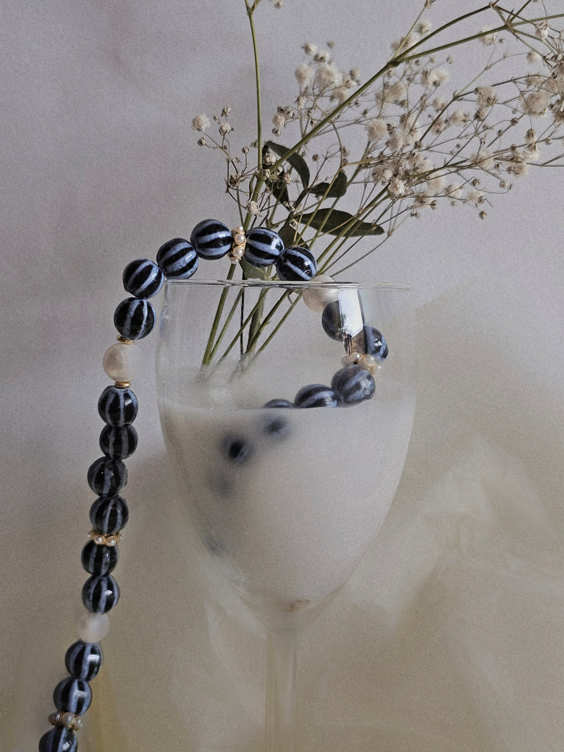 Collier Mary bleu