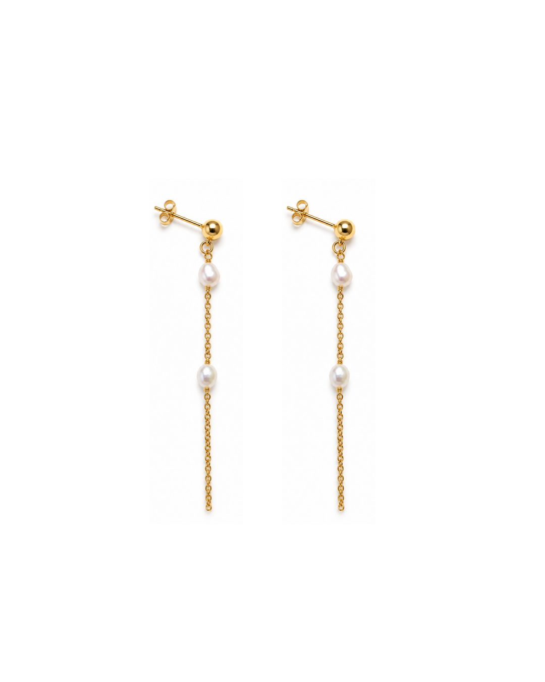 Boucles Georgia chaine & perles