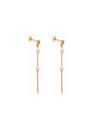 Boucles Georgia chaine & perles